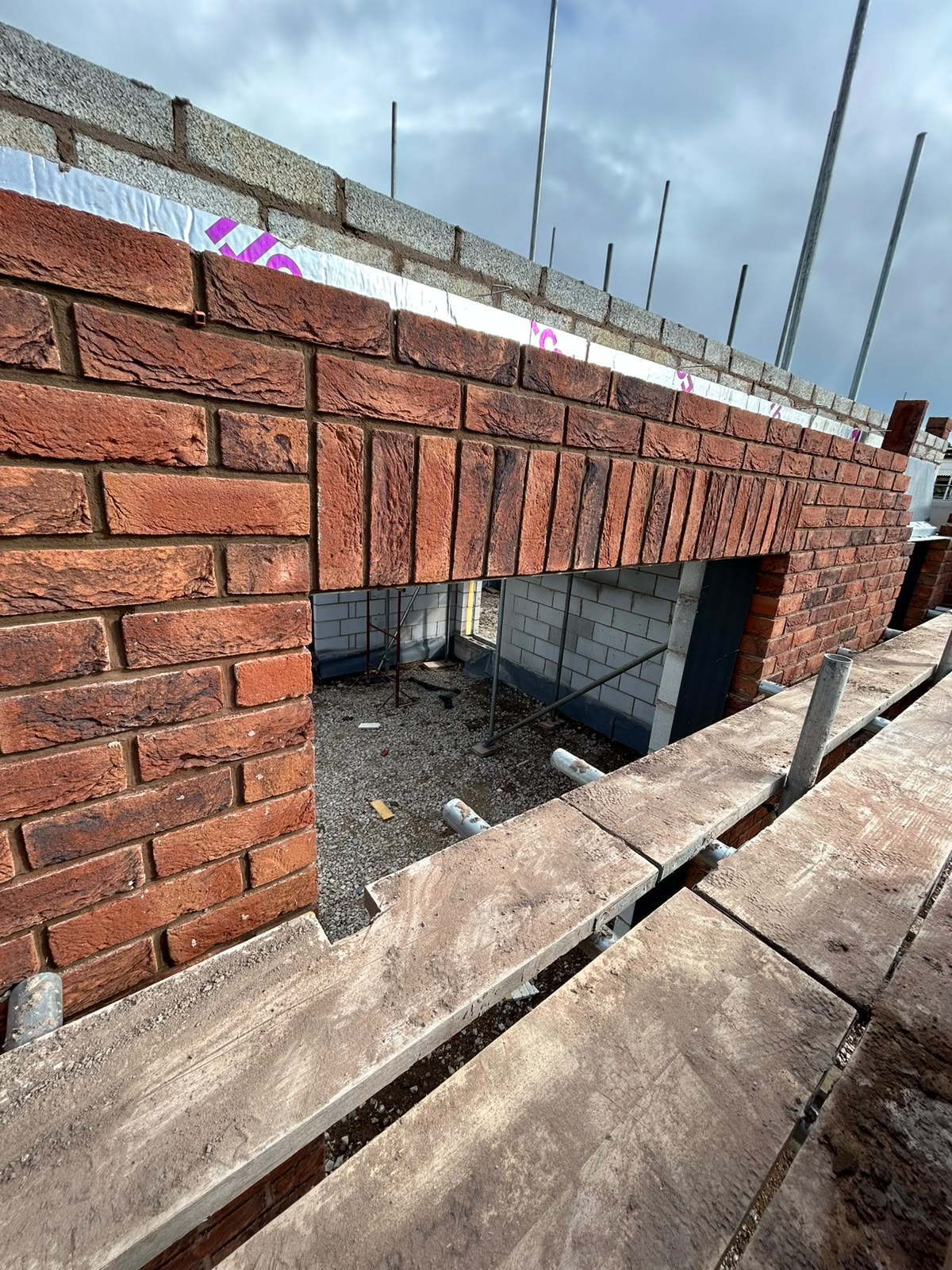 Detailed brickwork construction by First Course Brickwork
