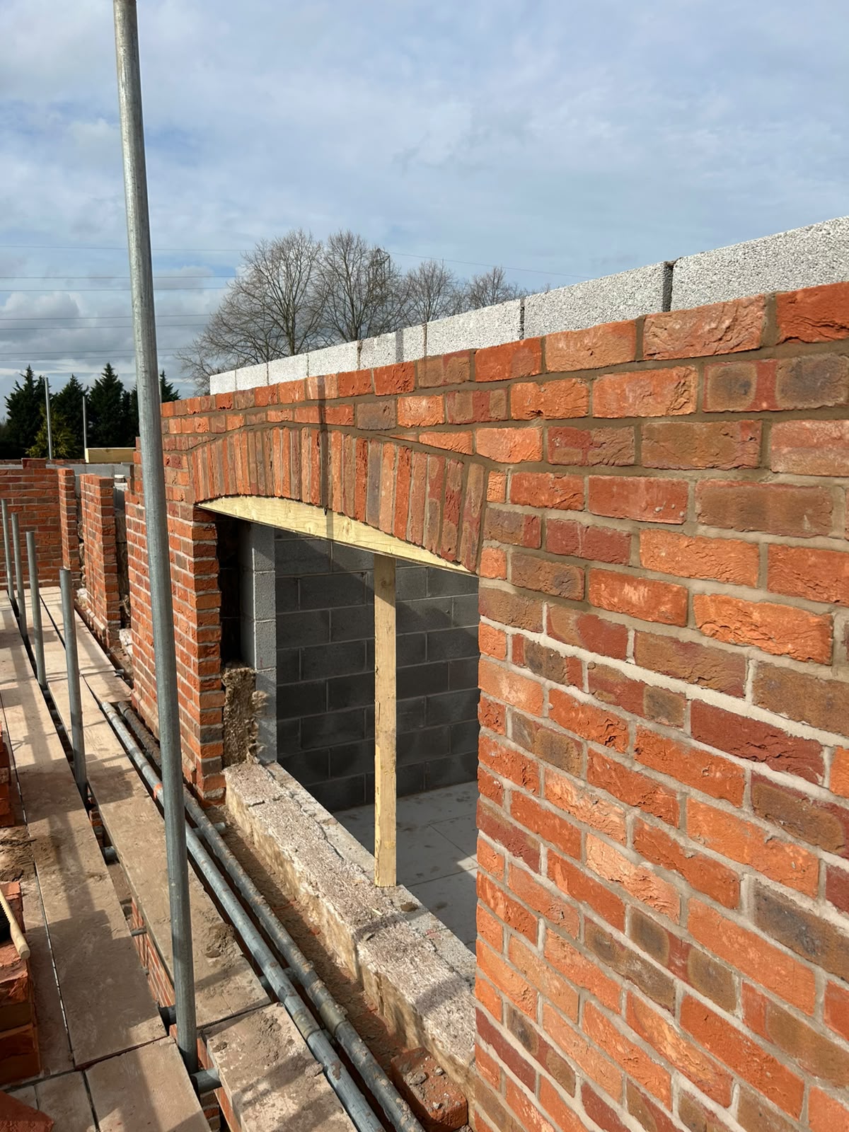 Extension opening and brickwork by First Course Brickwork