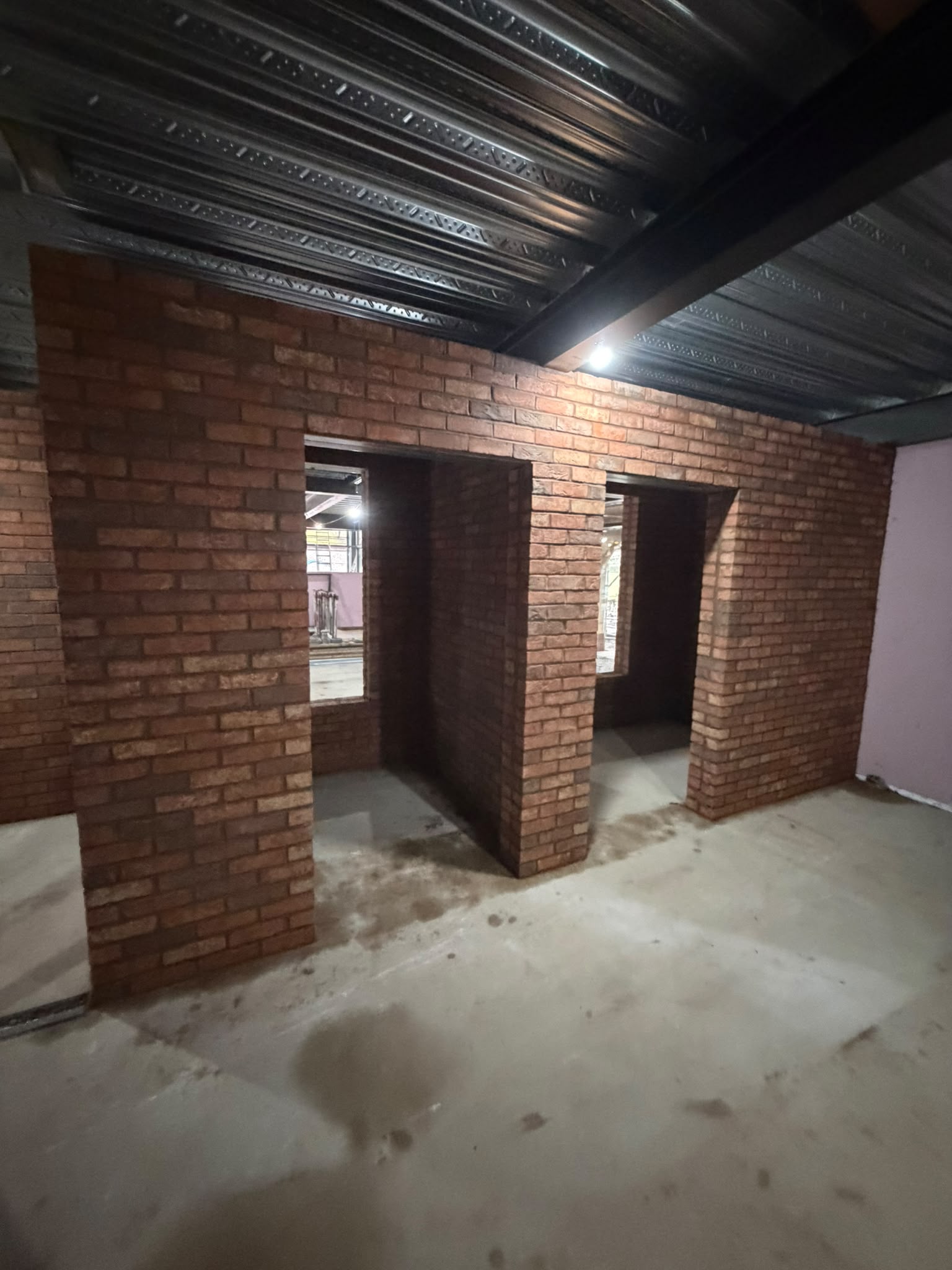 Interior masonry work by First Course Brickwork