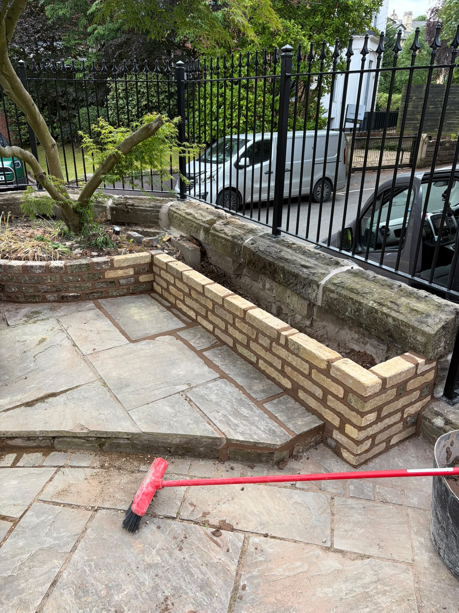 Garden masonry detail by First Course Brickwork